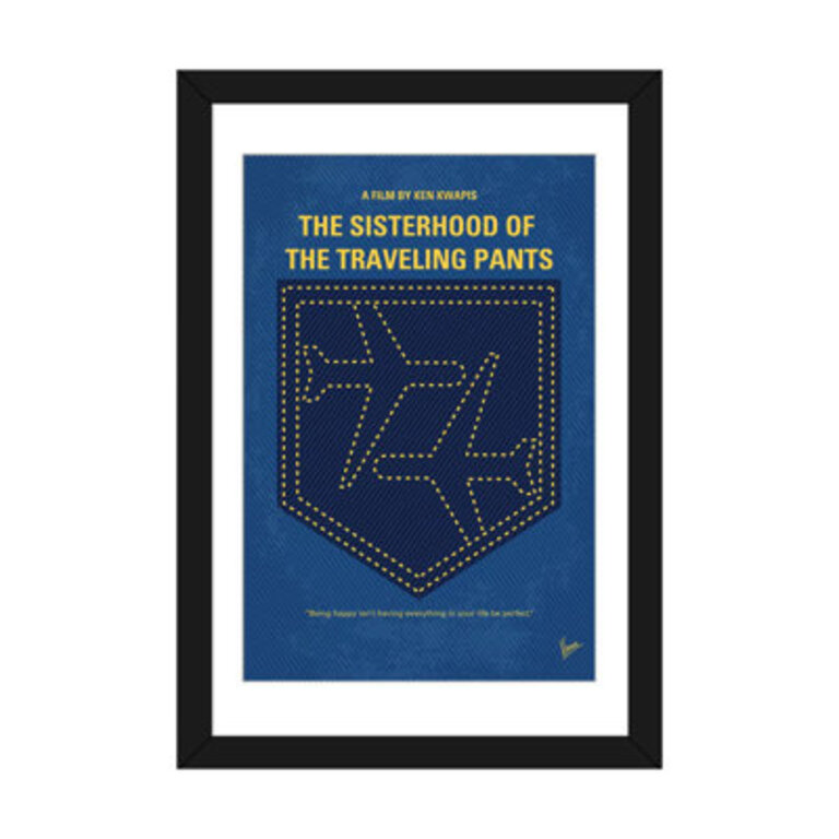 Chungkong Minimal Movie Poster 'The Sisterhood of the Traveling Pants' Graphic Art Print on Canvas Format: Black Framed Fine Art Paper, Matte Color: White, Size: 24" H x 16" W x 1" D