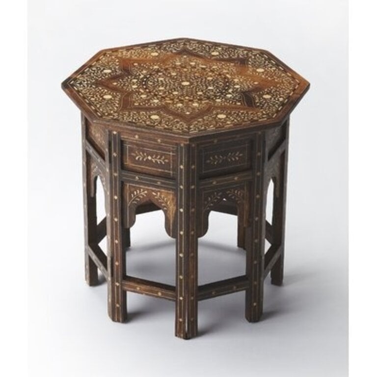 Giona Bone Inlay End Table