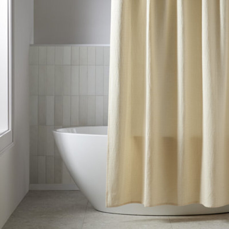 Felix Shower Curtain Color: Ivory