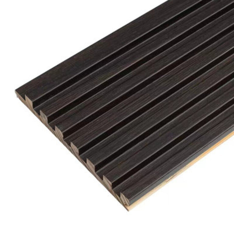 6" x 106" Wall Paneling 4-pack Color: Black Texture