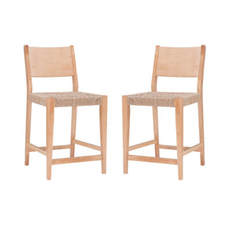 Alistair Counter & Bar Stool Seat Height: Counter stool (24” Seat Height), Color: Natural