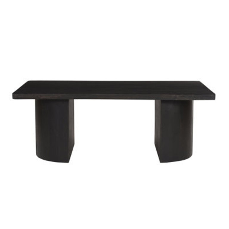 Prajin Solid Wood Coffee Table Color: Matte Black