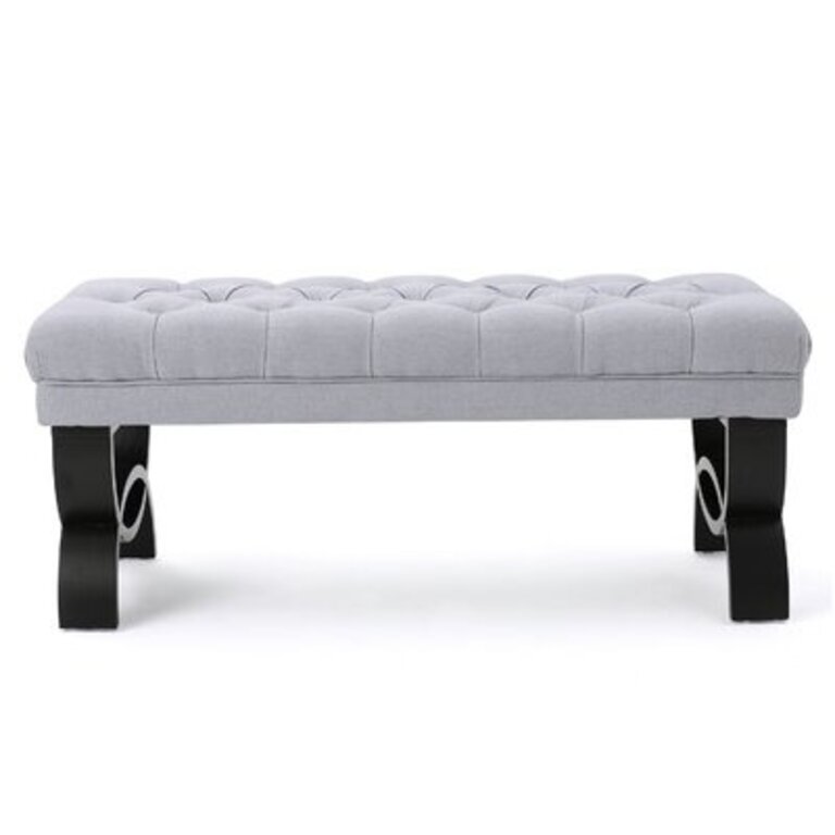 Beene Upholstered Bench Upholstery: Light Gray