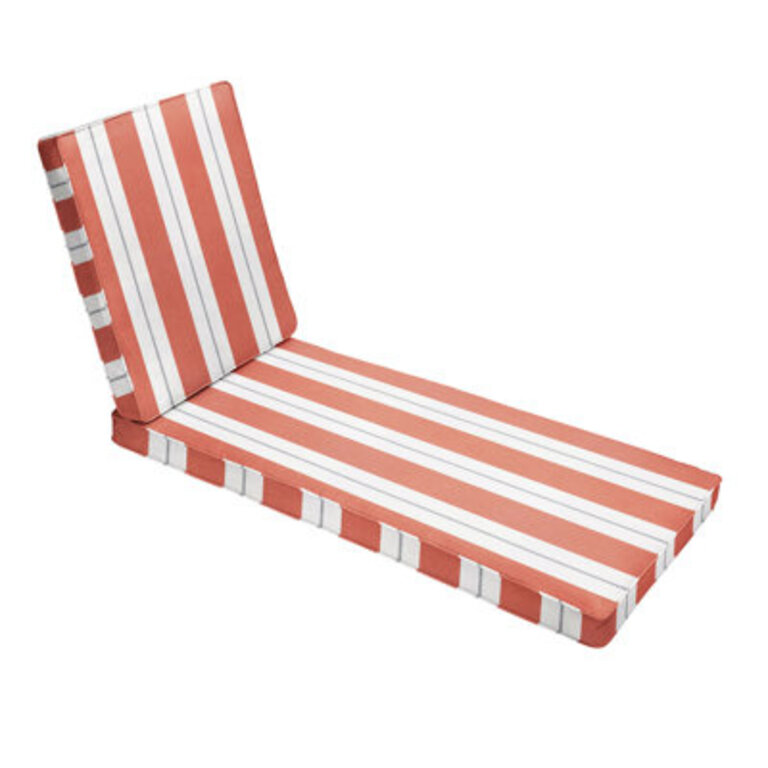 Sunbrella Relate Indoor/Outdoor Chaise Lounge Cushion Fabric: Persimmon, Size: 78'' W x 21'' D