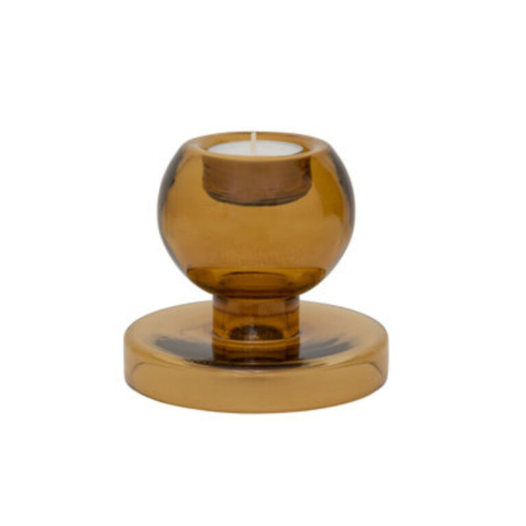 Geri 3.93" Glass Tabletop Tealight Holder Color: Copper