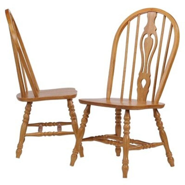 Azizi Back Side Chair Color: Rich Honey Light Oak