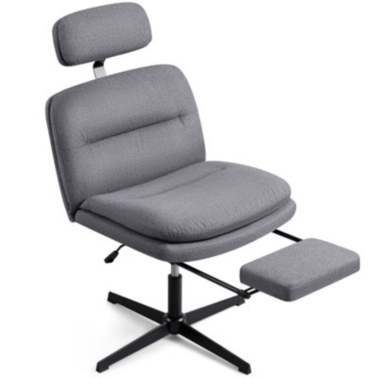 Ergonomic Swivel Office Task Chair with Footrest