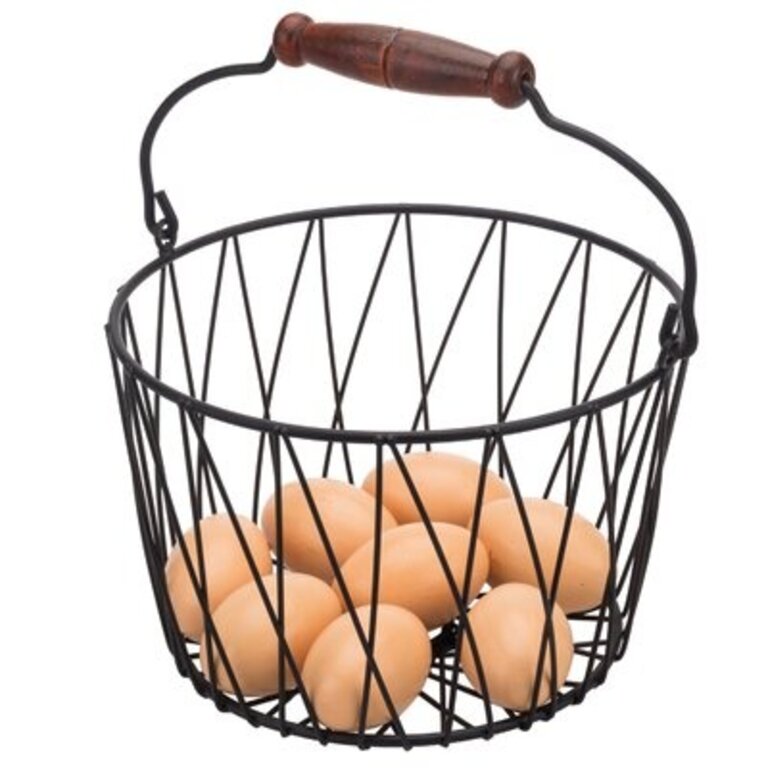 Metal Woven Country Style Egg Basket