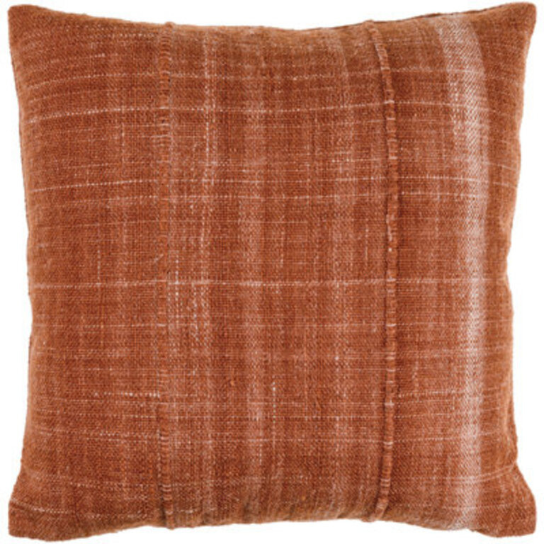 Zeppelin Embroidered Wool Throw Pillow Color: Brown, Size: 18"H x 18"W, Fill Material: Polyester/Polyfill