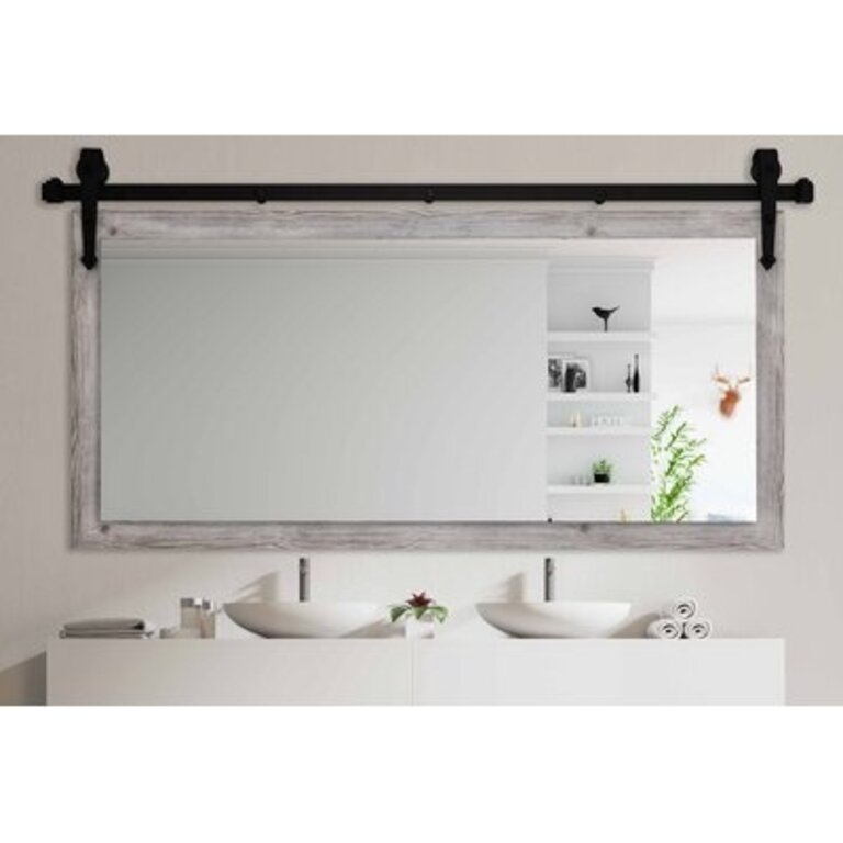 Neace Antique Farmhouse /Country Bathroom/Vanity Mirror Size: 32" H x 71" W