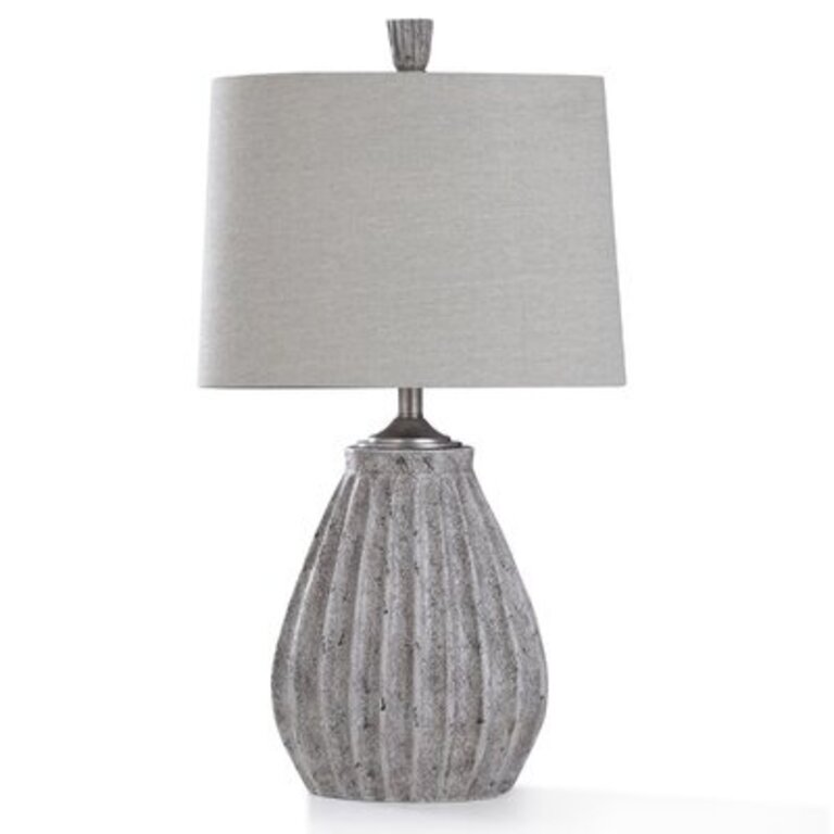 Marczi 29" Gray Stone Table Lamp