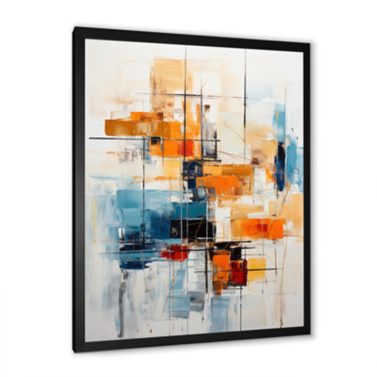 Coral Beige Mid Century Vintage Chair Vibes On Canvas Print Format: Black Picture Framed, Size: 32" H x 16" W x 1" D