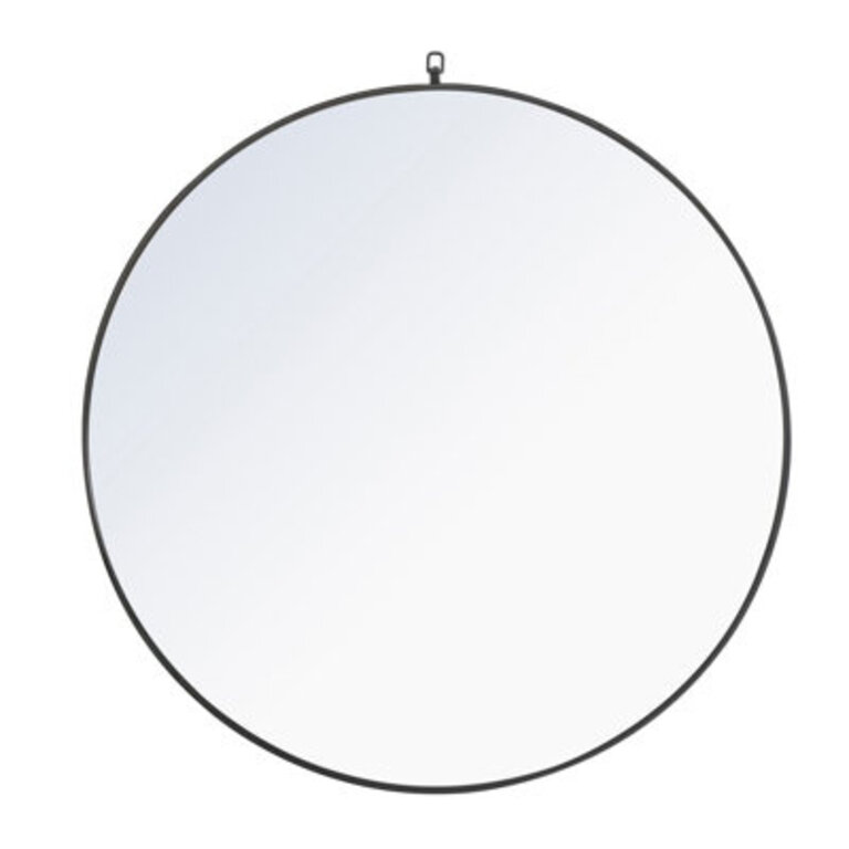 Cassie Mirror Size: 42" x 42", Finish: Black