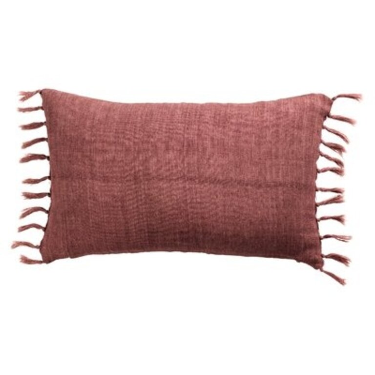 Sharron Rectangular 100% Linen Pillow Cover/Pillow Cover & Insert Fill Material: No Fill, Color: Rose