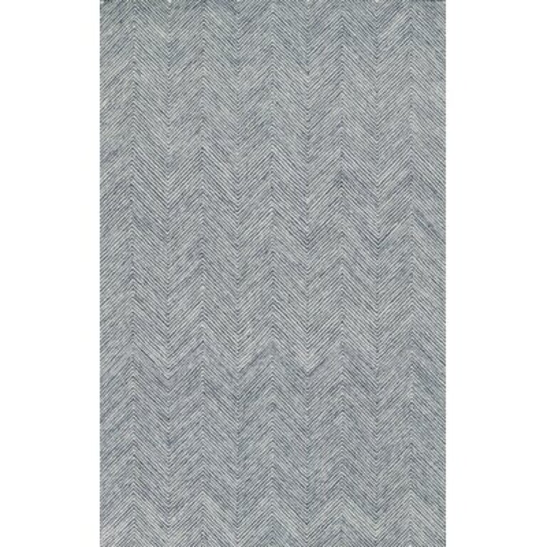 Wheaton Handmade Tufted Wool Blue/Beige Area Rug Rug Size: Rectangle 9' x 12'