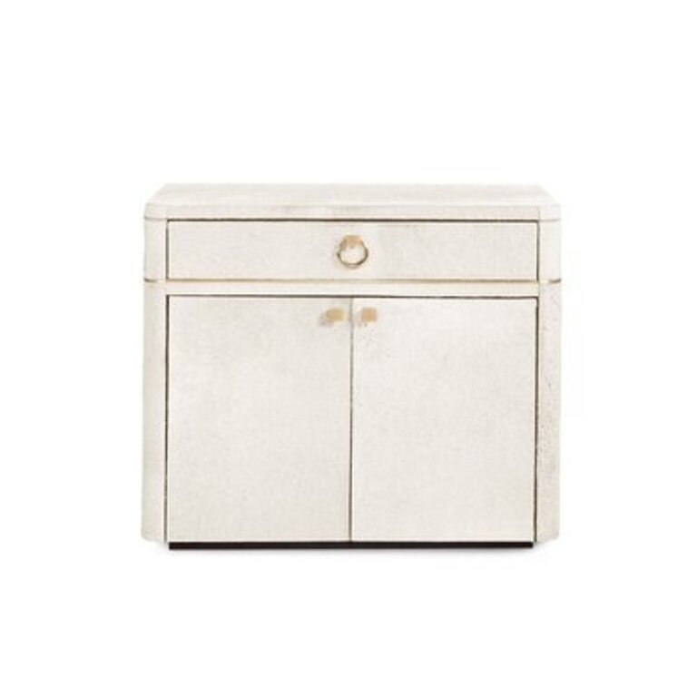 Andre 2 - Door Accent Cabinet Color: White