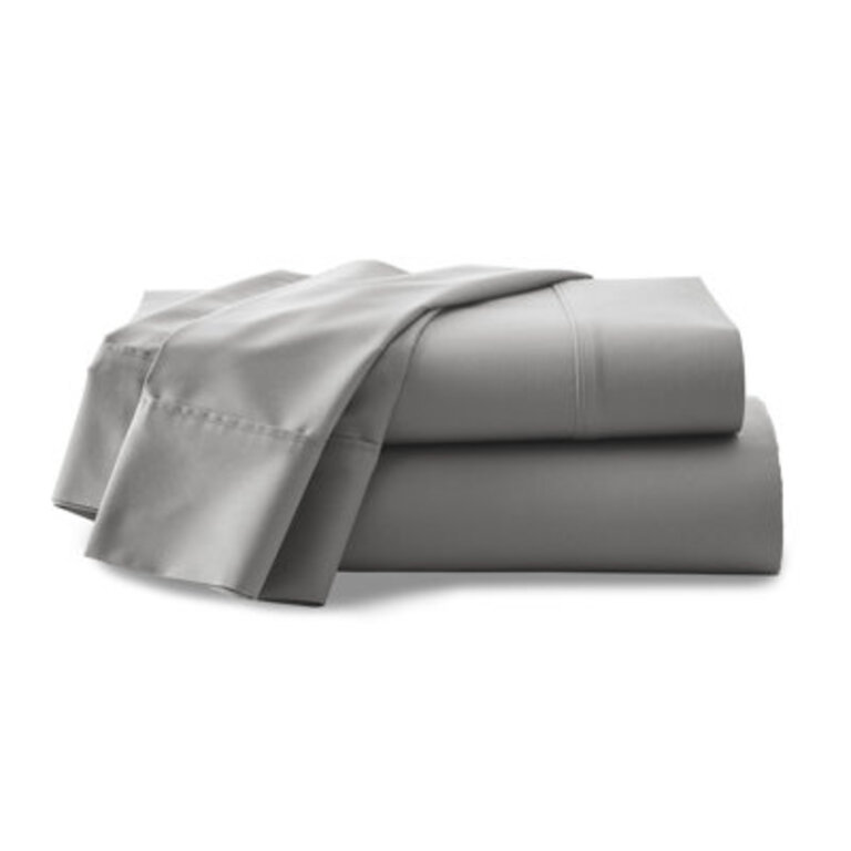 Clean Essentials Antimicrobial 200 Thread Count Cotton Blend Sheet Set Size: Full/Double, Color: Gray