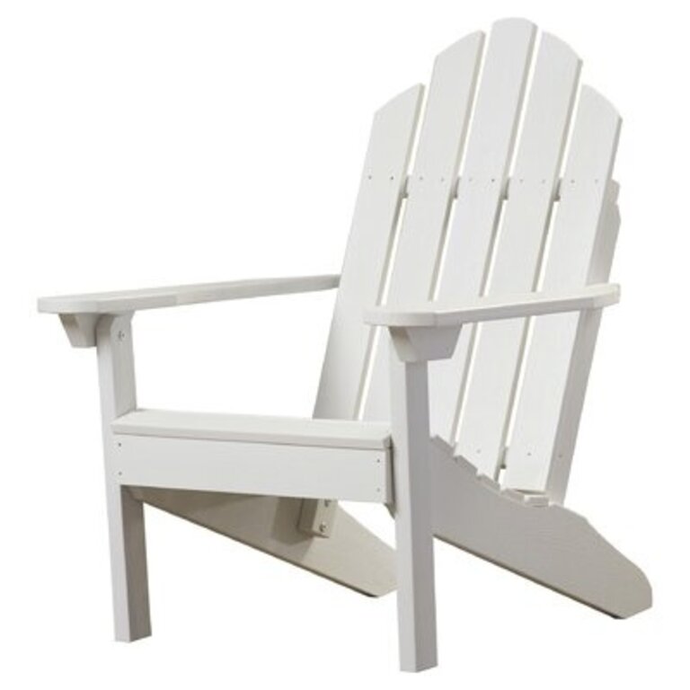 Leis Plastic Adirondack Chair Frame Color: White