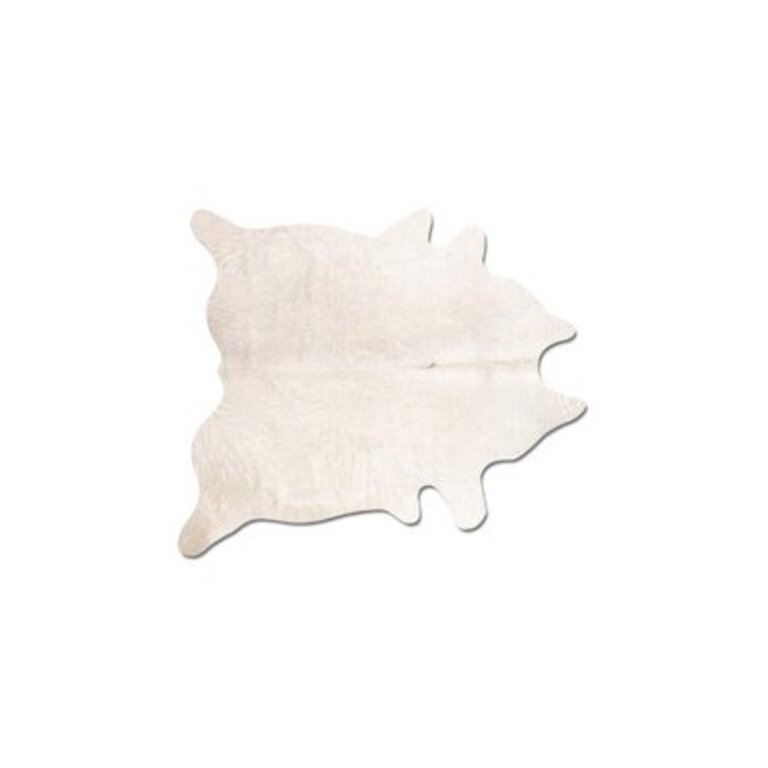 Plainsboro Handmade Cowhide Off White Area Rug