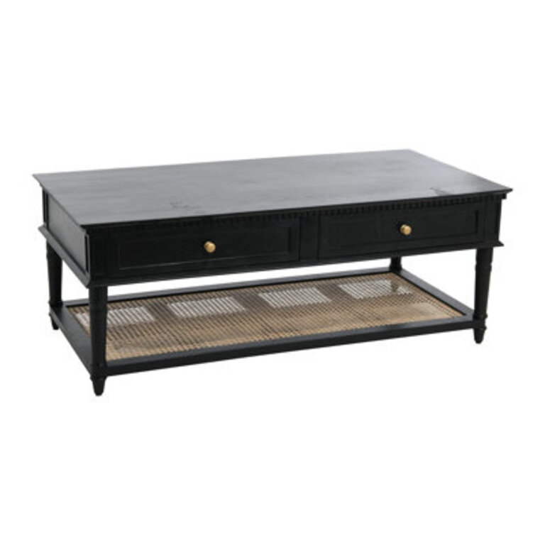 Arlow Solid Wood Coffee Table Color: Black