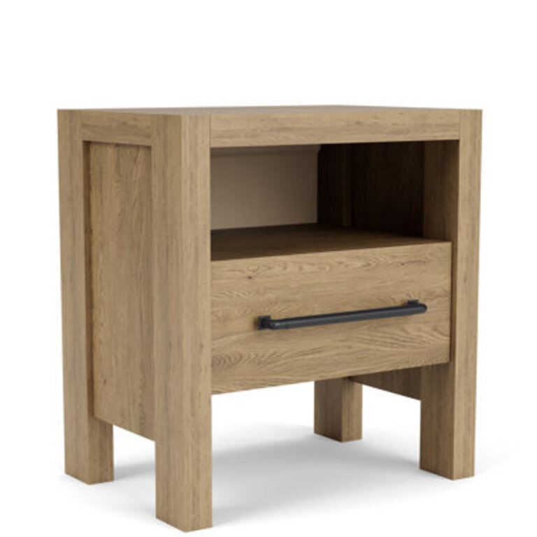 Laroche 1 - Drawer Nightstand Color: Pale Oak/NotSturdy