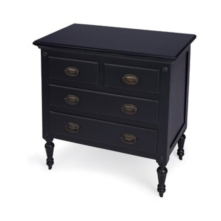 Eros 4 Drawer Accent Chest Color: Black