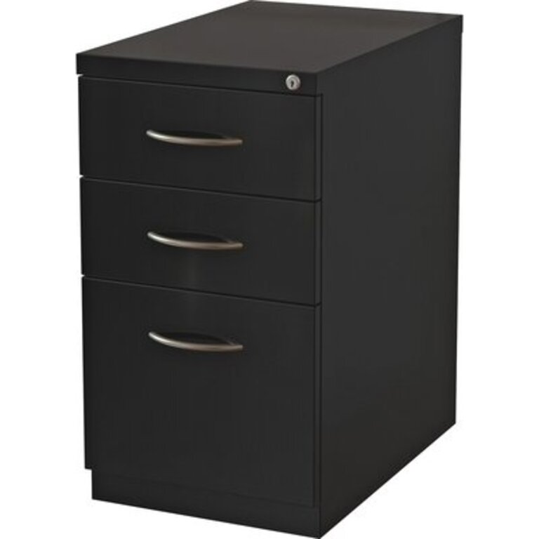 Kingsley Premium Mobile BBF Pedestal Vertical Filing Cabinet Color: Black