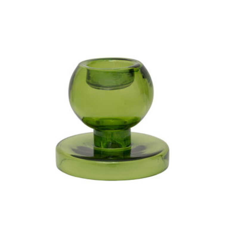 Tealight Holder Wood Trush Color: Green