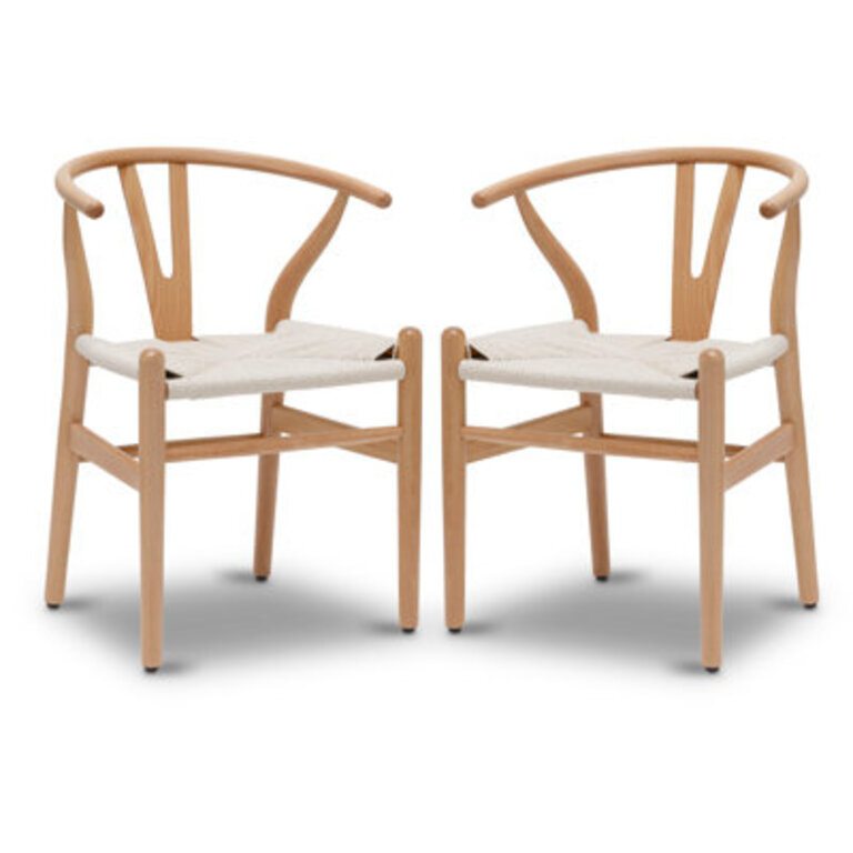 Dayanara Solid Wood Slat Back Arm Chair Color: Natural