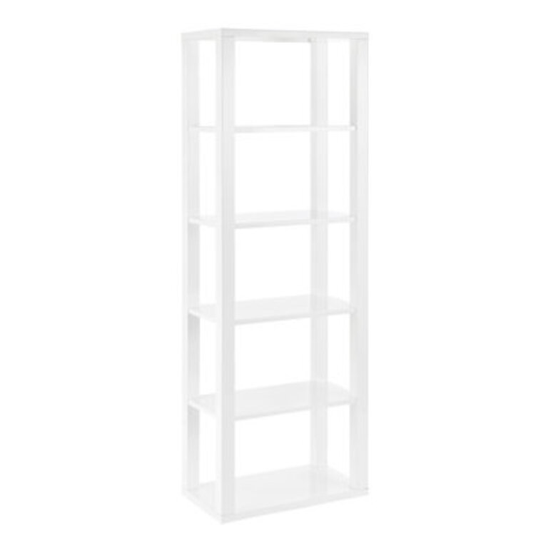 Carson Shelving Unit in High Gloss White Size: (5 Shelves) 66.9" H x 23.6" W x 13.8" D