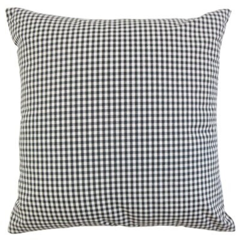 Morley Square Cotton Pillow Cover & Insert Color: Black, Size: 20" H x 20" W