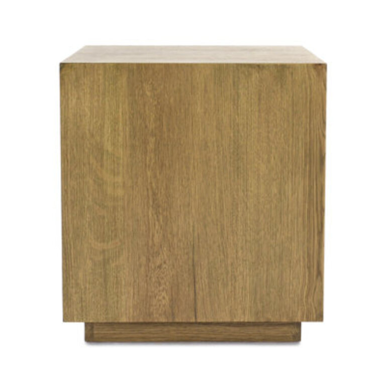 Taryn Block End Table Color: Light Brown