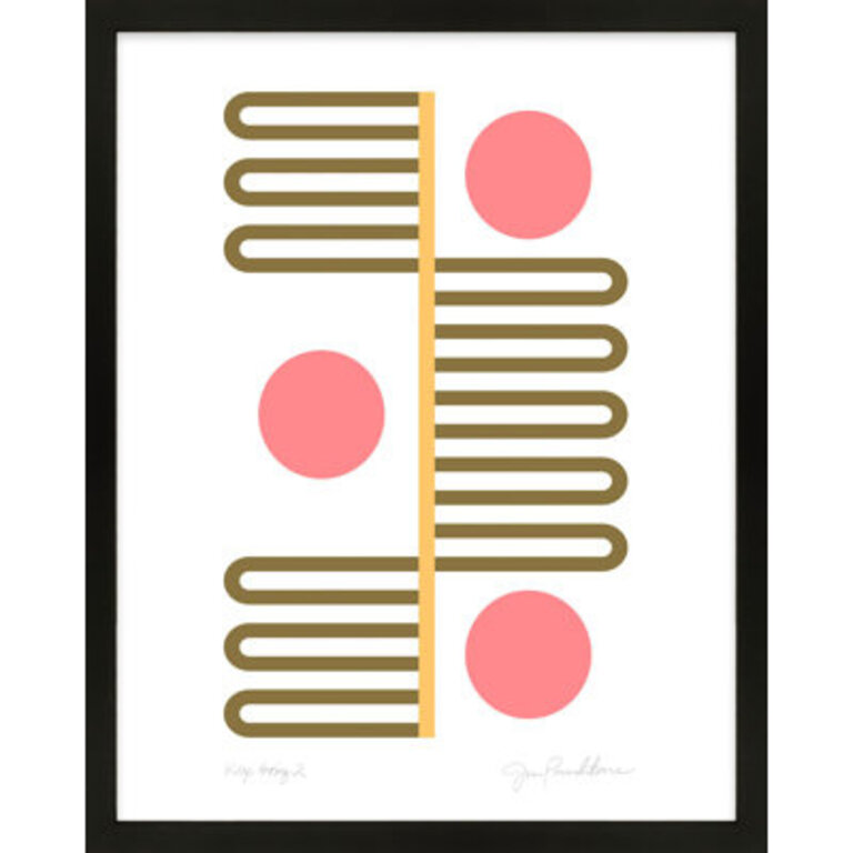 Keep Going 2: Grass, Straw And Rose By Jessica Poundstone - Framed Wall Art Format: Black Framed, Size: 20" W x 25" H