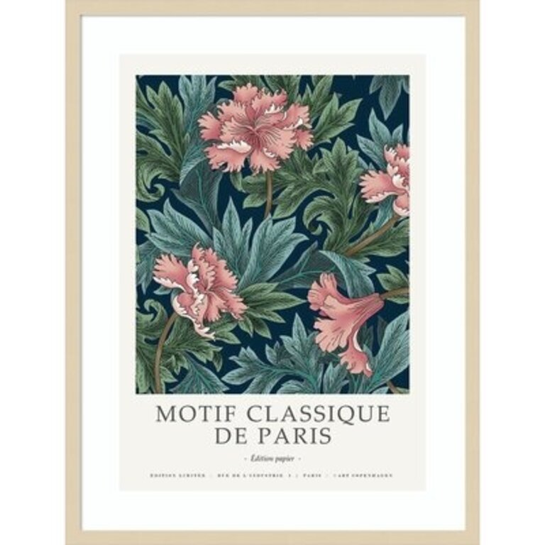 Motif Classique 2 By Design Fabrikken Framed Wall Art Print Format: Brown, Size: 17.25" H x 12.25" W