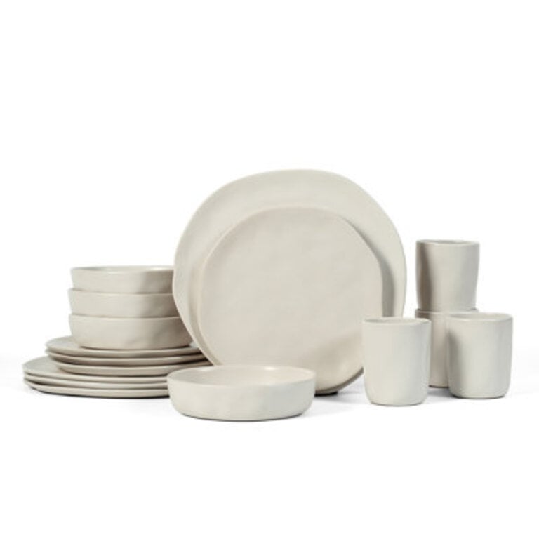 Stone By Mercer Project Hekonda Stoneware Dinnerware Color: White