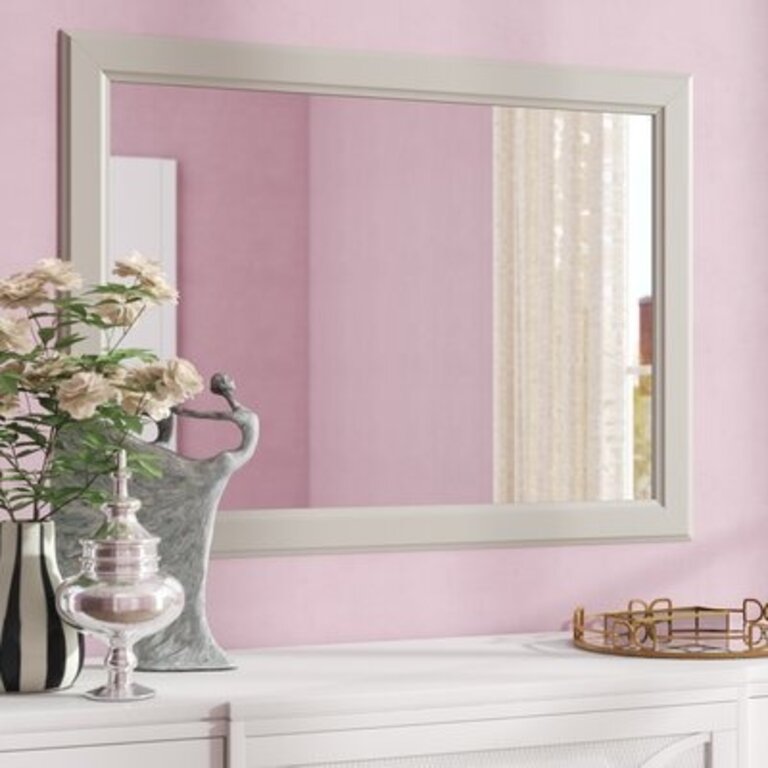 Rensselear Beveled Dresser Mirror Color: Champagne