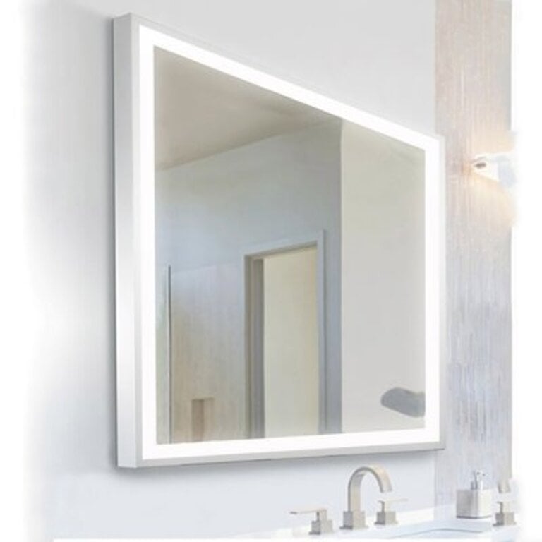 Allmond Lighted Bathroom Mirror Size: 36" H x 48" W