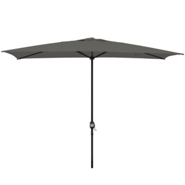 Bradford 10' x 6.6' Rectangular Market Umbrella Fabric Color: Dark Gray