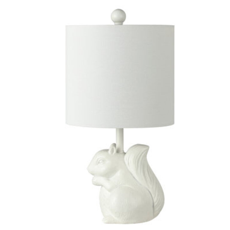 Edmund Squirrel 18" Table Lamp Base Color: White