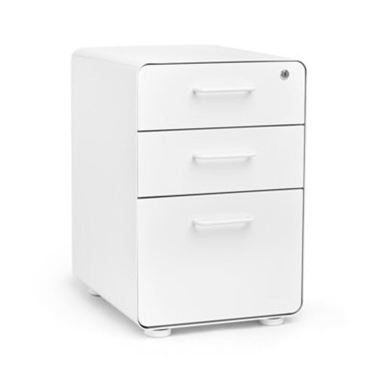 Stow 3 Drawer File Cabinet Finish: White, Fully Loaded: Yes