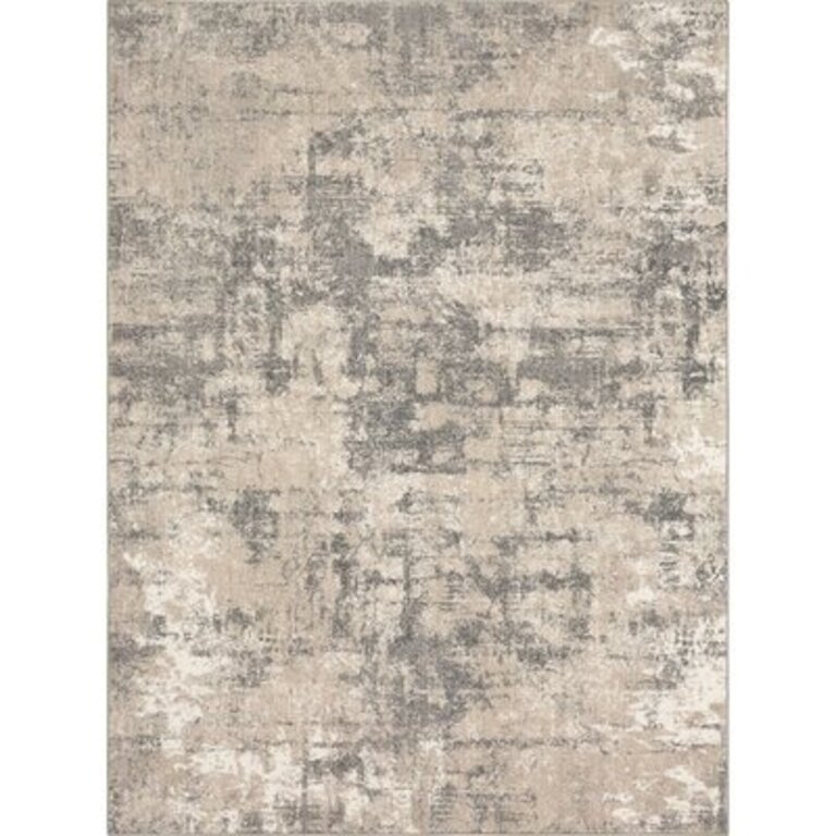 Agusti Abstract Frost Gray Area Rug Rug Size: Rectangle 9'6" x 12'11"