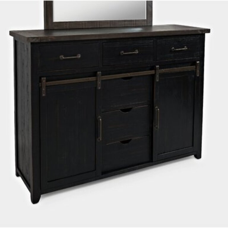 Fairford 6 Drawer Combo Dresser Color: Vintage Black