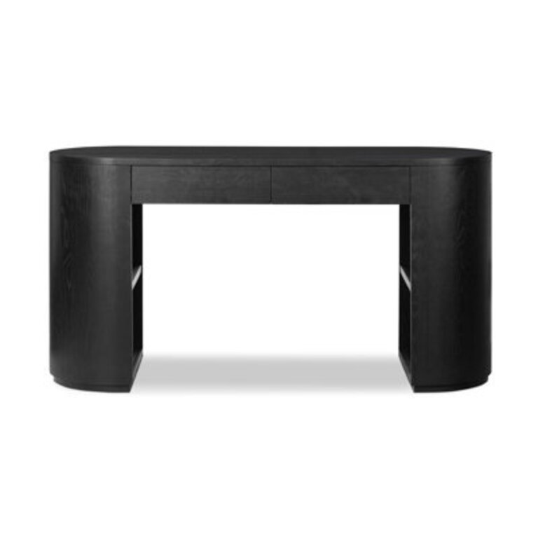 Lillian Oval Desk Color: Brushed Ebony