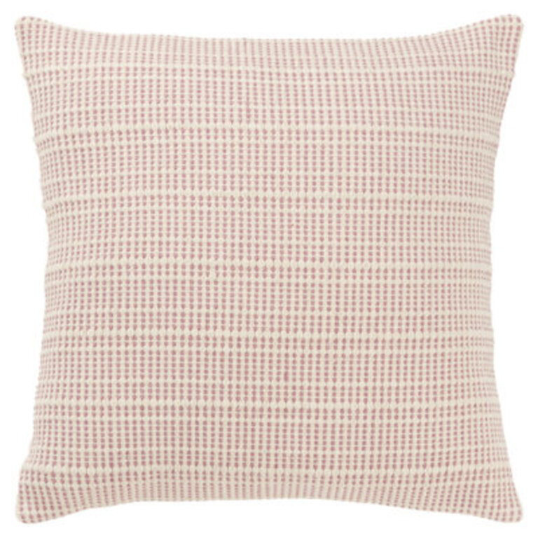 100% Cotton Poly Filled Throw Pillow Color: Pink