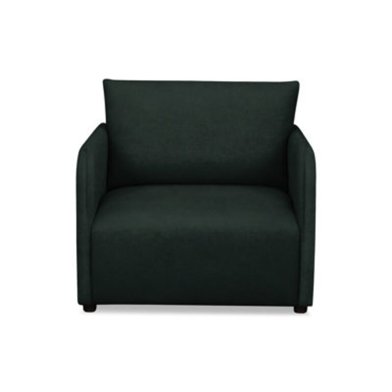 Ila Upholstered Chair And A Half Body Fabric: Bella Hunter Performance Velvet