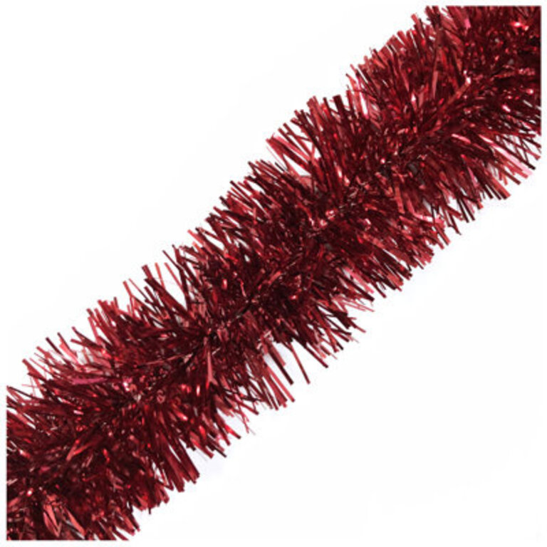 Silky Garland Tinsel Color: Red