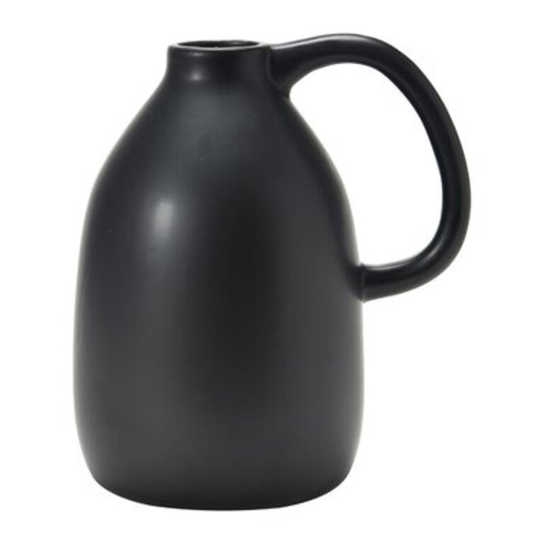 Widmer Black 8.25'' Ceramic Table Vase