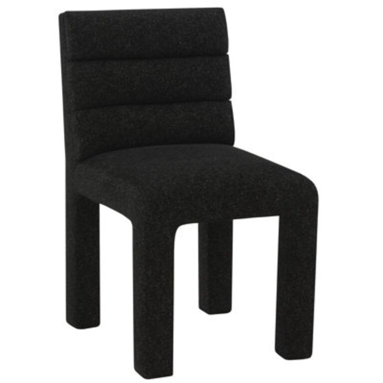 Shepha Tufted Side Chair Upholstery Color: Chenille Black