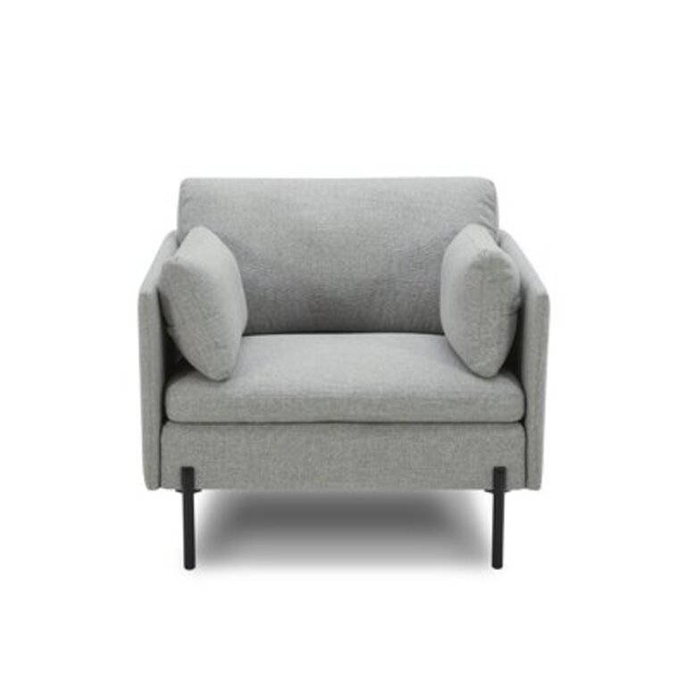 Moab Upholstered Armchair Fabric: Fredrickson Marble Basketweave