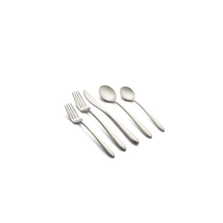 Terri 20 Piece Flatware Set, Service for 4 Color: Matte White